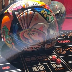 Suomy SR Sport Gamble Full Face Motorcycle Helmet.